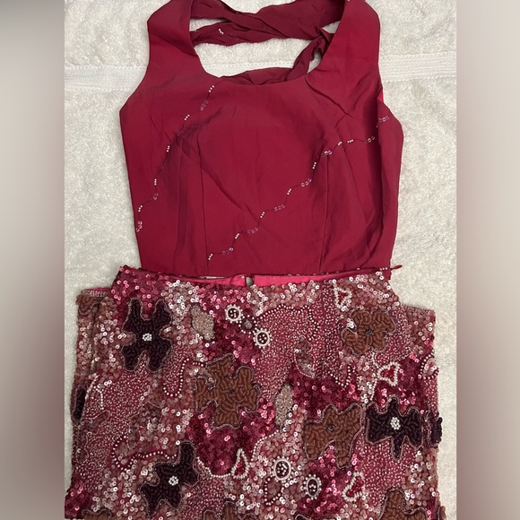 ‼️FIRM‼️EUVC Emma Black Amazing Beaded Skirt and Halter to Match. - Picture 13 of 16